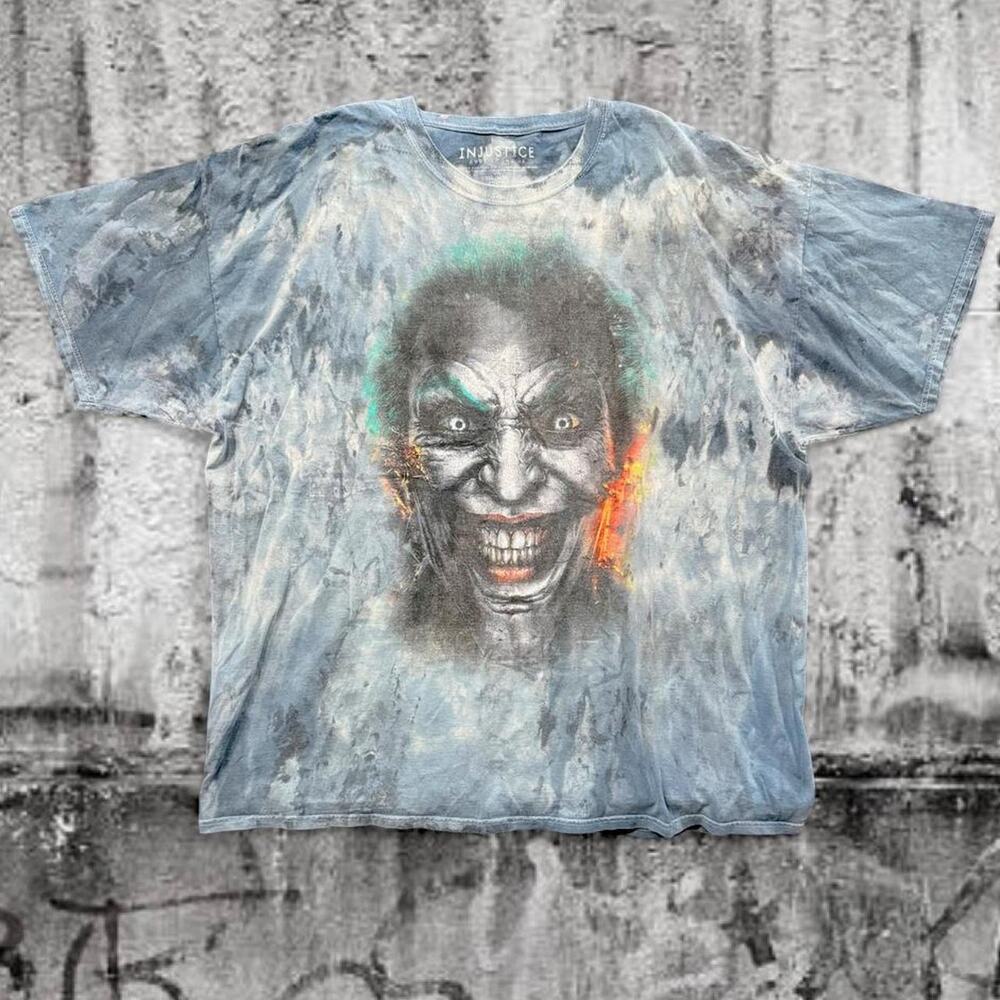 Injustice Gods Among Us Joker Tie Dye Graphic T-Shirt 3XL DC Comics